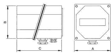 CAJA DE CONEXIÓN DE ALUMINIO GAMA B. PREPARADA PARA INCORPORAR TERMOSTATO DE BULBO