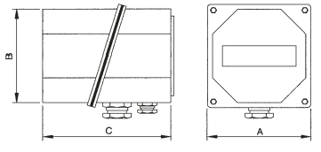 CAJA DE CONEXIÓN DE ALUMINIO GAMA C. PREPARADA PARA INCORPORAR TERMOSTATO DE BULBO