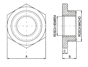 ADAPTADORES DE ROSCA DE LATÓN