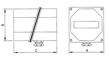 CAJA DE CONEXIÓN DE ALUMINIO. GAMA C-HER-TER-MO