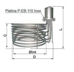 ELEMENTO CALEFACTOR COPA TRIFÁSICA 1/2” GAS